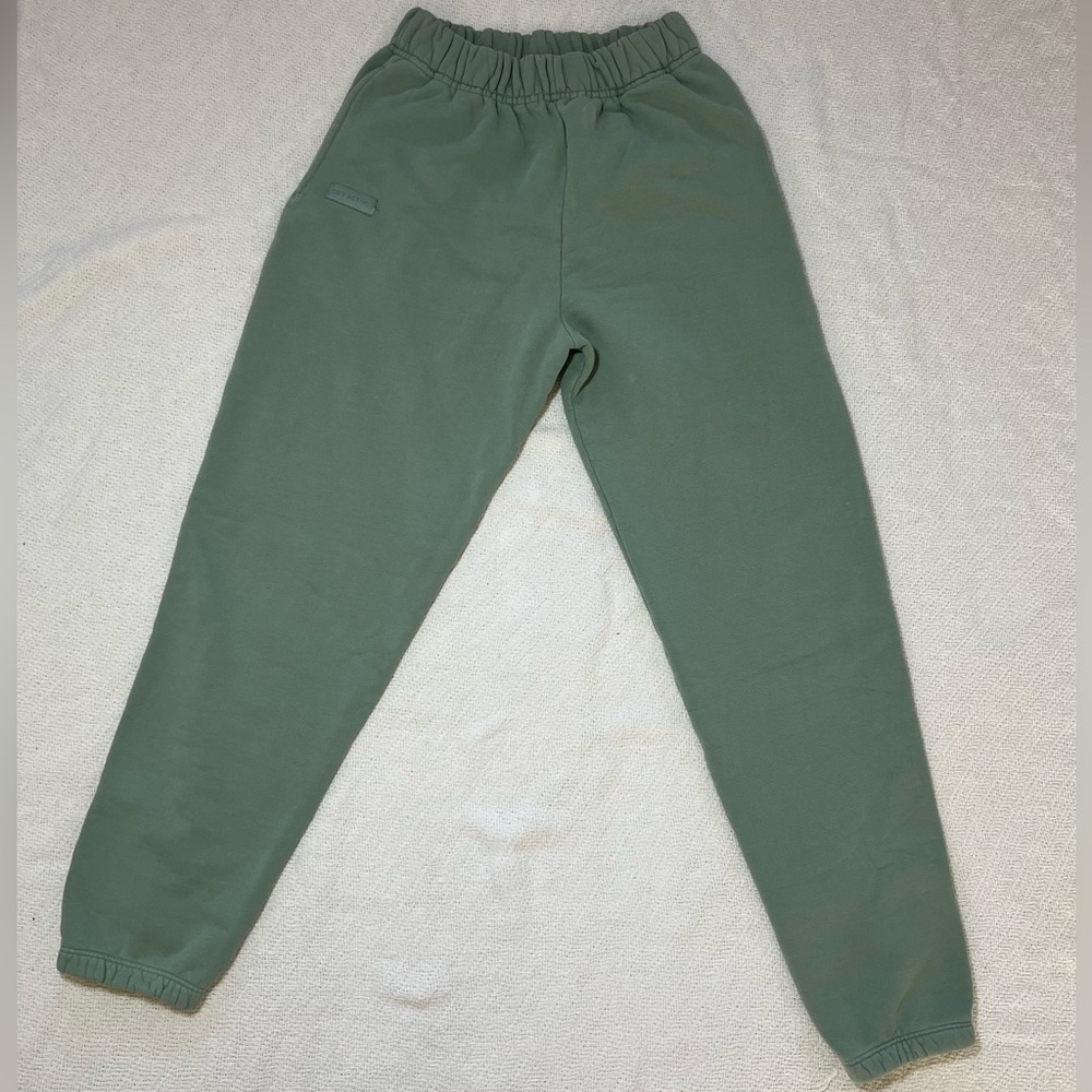SET ACTIVE Sage Green Cotton Jogger Sweatpants | Womens Medium | Made USA